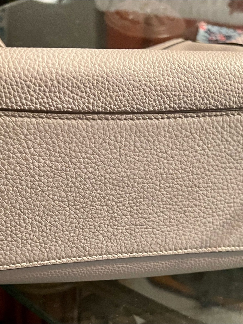 Coach Kristy 2021  Pebbled Leather Shoulder Bag in Chalk. Pristine condition - Picture 7 of 8